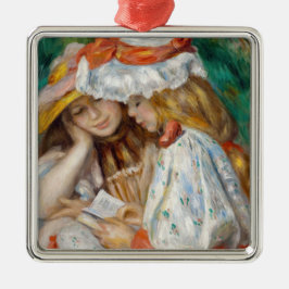 Pierre-Auguste Renoir - Zwei Girls Reading Ornament Aus Metall