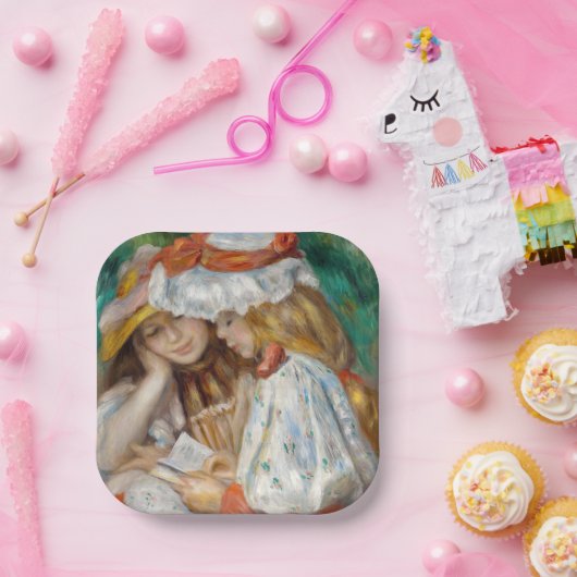 Pierre-Auguste Renoir - Zwei Girls Reading Pappteller (Party)