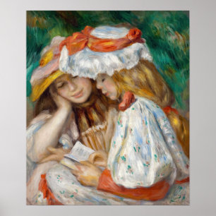 Pierre-Auguste Renoir - Zwei Girls Reading Poster