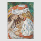 Pierre-Auguste Renoir - Zwei Girls Reading Seidenpapier