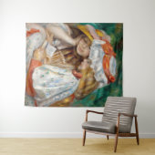 Pierre-Auguste Renoir - Zwei Girls Reading Wandteppich (Beispiel (Horizontal))