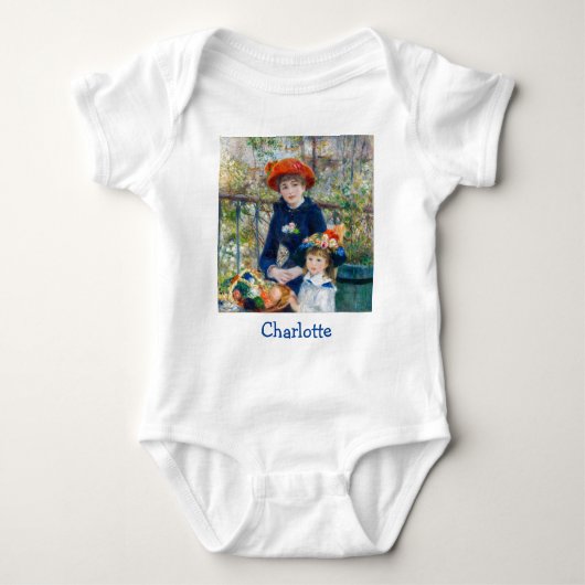 Pierre-Auguste Renoir - Zwei Schwestern auf der Te Baby Strampler (Vorderseite)