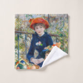 Pierre-Auguste Renoir - Zwei Schwestern auf der Te Badhandtuch Set (Waschlappen)