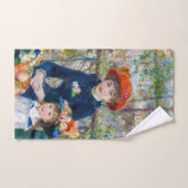 Pierre-Auguste Renoir - Zwei Schwestern auf der Te Badhandtuch Set (Handtuch)