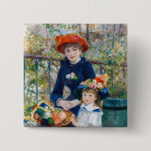Pierre-Auguste Renoir - Zwei Schwestern auf der Te Button