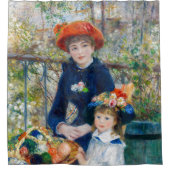 Pierre-Auguste Renoir - Zwei Schwestern auf der Te Duschvorhang (Vorderseite)