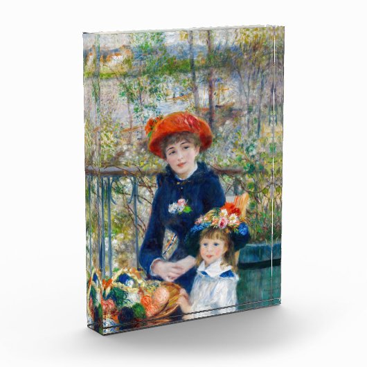 Pierre-Auguste Renoir - Zwei Schwestern auf der Te Fotoblock (Links)