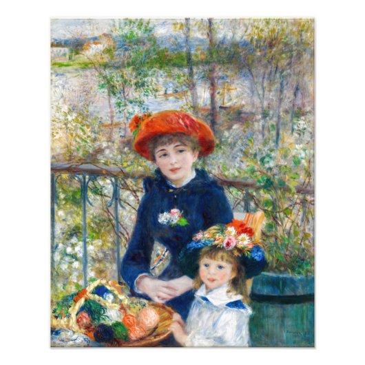 Pierre-Auguste Renoir - Zwei Schwestern auf der Te Fotodruck (Vorne)