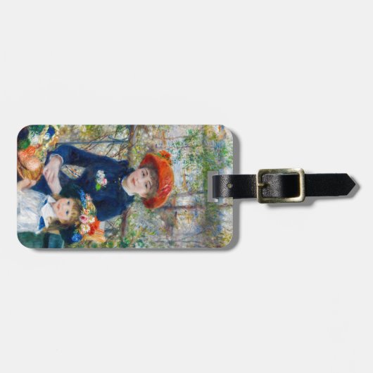 Pierre-Auguste Renoir - Zwei Schwestern auf der Te Gepäckanhänger (Vorderseite horizontal)