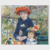 Pierre-Auguste Renoir - Zwei Schwestern auf der Te Geschenkpapier (Flach)