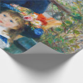 Pierre-Auguste Renoir - Zwei Schwestern auf der Te Geschenkpapier (Ecke)