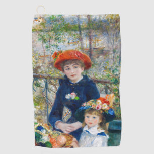 Pierre-Auguste Renoir - Zwei Schwestern auf der Te Golfhandtuch
