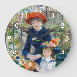 Pierre-Auguste Renoir - Zwei Schwestern auf der Te Große Wanduhr