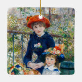 Pierre-Auguste Renoir - Zwei Schwestern auf der Te Keramikornament (Rückseite)
