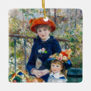Pierre-Auguste Renoir - Zwei Schwestern auf der Te Keramikornament
