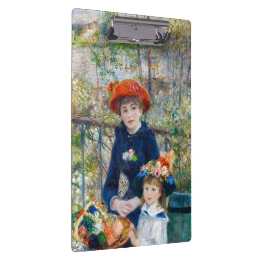 Pierre-Auguste Renoir - Zwei Schwestern auf der Te Klemmbrett (Rechts)
