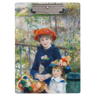 Pierre-Auguste Renoir - Zwei Schwestern auf der Te Klemmbrett