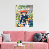 Pierre-Auguste Renoir - Zwei Schwestern auf der Te Leinwanddruck (Insitu (Wohnzimmer))