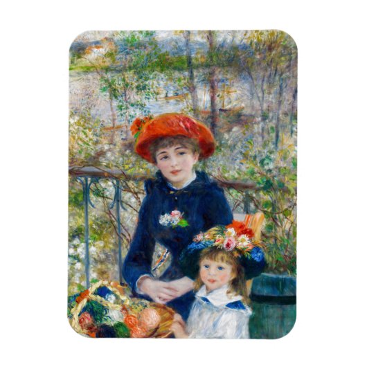 Pierre-Auguste Renoir - Zwei Schwestern auf der Te Magnet (Vertikal)