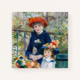 Pierre-Auguste Renoir - Zwei Schwestern auf der Te Notizblock