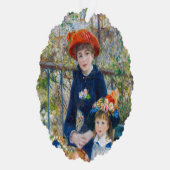 Pierre-Auguste Renoir - Zwei Schwestern auf der Te Ornament Karte (Rechts)