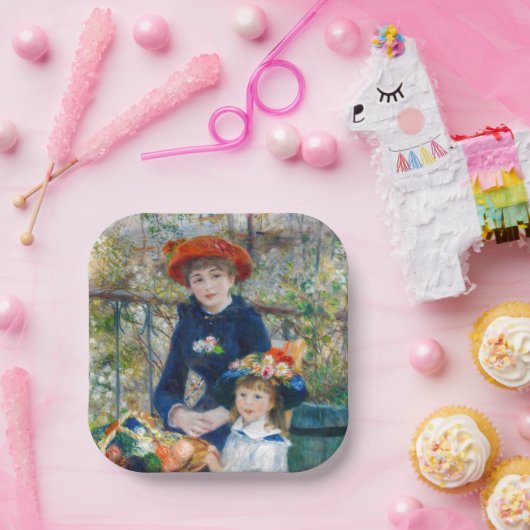 Pierre-Auguste Renoir - Zwei Schwestern auf der Te Pappteller (Party)