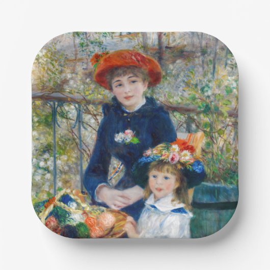 Pierre-Auguste Renoir - Zwei Schwestern auf der Te Pappteller (Vorderseite)