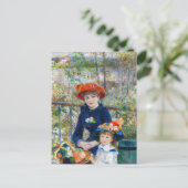 Pierre-Auguste Renoir - Zwei Schwestern auf der Te Postkarte (Stehend Vorderseite)