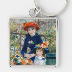 Pierre-Auguste Renoir - Zwei Schwestern auf der Te Schlüsselanhänger