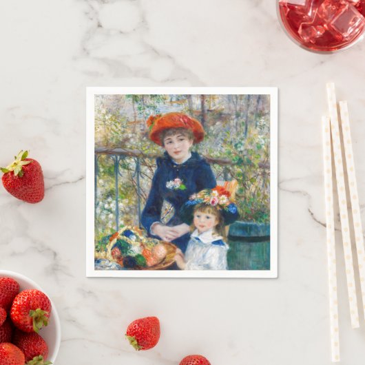 Pierre-Auguste Renoir - Zwei Schwestern auf der Te Serviette (Beispiel)