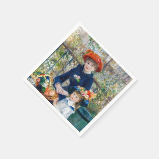Pierre-Auguste Renoir - Zwei Schwestern auf der Te Serviette (Ecke)