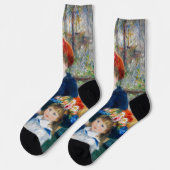 Pierre-Auguste Renoir - Zwei Schwestern auf der Te Socken (Linkes Detail)