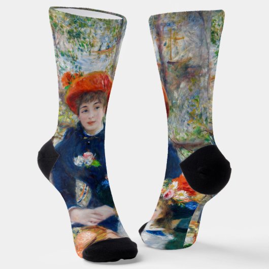 Pierre-Auguste Renoir - Zwei Schwestern auf der Te Socken (Gewinkelt)