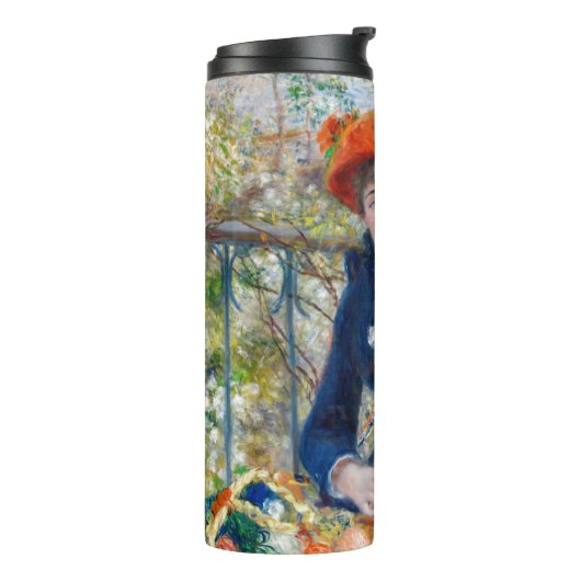 Pierre-Auguste Renoir - Zwei Schwestern auf der Te Thermosbecher (Nach links gedreht)