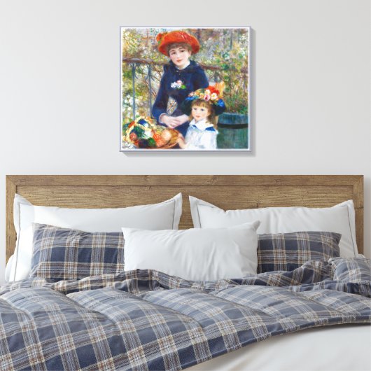 Pierre-Auguste Renoir Zwei Schwestern Leinwand CC0 (Insitu (Schlafzimmer))