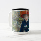 Pierre-Auguste Renoir - Zwei Schwestern Zweifarbige Tasse (Vorderseite Links)