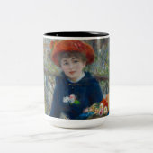 Pierre-Auguste Renoir - Zwei Schwestern Zweifarbige Tasse (Mittel)