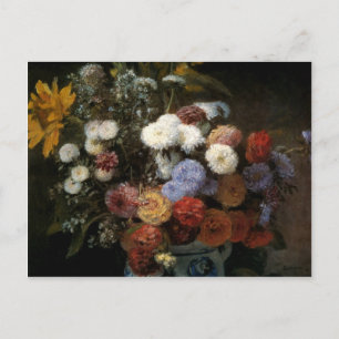 Pierre-Auguste Renoirs Blumen in einer Vase (1869) Postkarte