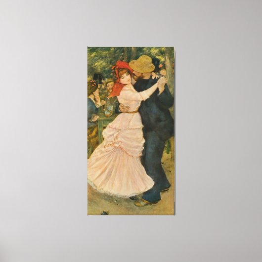 Pierre-Auguste Renoir's Dance at Bougival (1883) Leinwanddruck (Vorderseite)