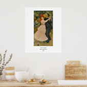 Pierre-Auguste Renoir's Dance at Bougival (1883) Poster (Küche)