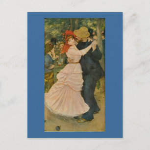 Pierre-Auguste Renoir's Dance at Bougival (1883) Postkarte