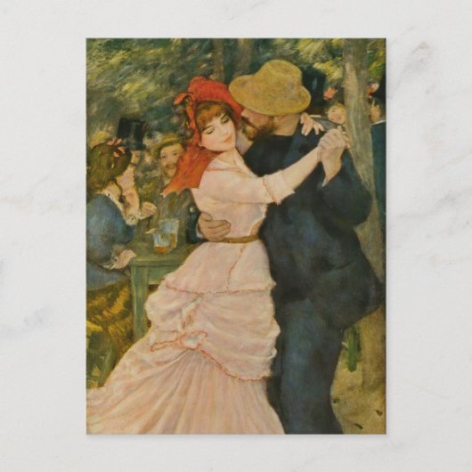 Pierre-Auguste Renoir's Dance at Bougival (1883) Postkarte (Vorderseite)