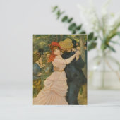 Pierre-Auguste Renoirs Tanz bei Bougival (1883) Einladung (Stehend Vorderseite)