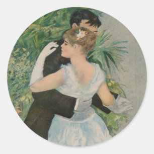 Pierre-Auguste Renoirs Tanz in der Stadt (1883) Runder Aufkleber