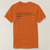 Pierre Bourdieu Zitat Jede etablierte Bestellung t T-Shirt (Design vorne)