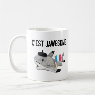 Pierre der Haifisch: C'est Jawesome Kaffeetasse