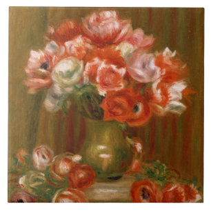 Pierre ein Renoir Anemonen Fliese