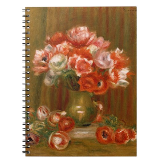 Pierre ein Renoir | Anemonen Notizblock (Vorderseite)