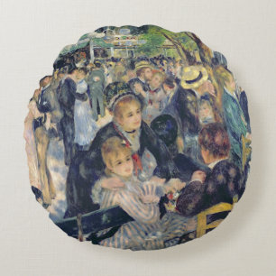 Pierre ein Renoir   Ball bei Moulin de la Galette Rundes Kissen