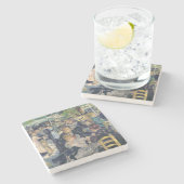 Pierre ein Renoir | Ball bei Moulin de la Galette Steinuntersetzer (Seitenansicht)